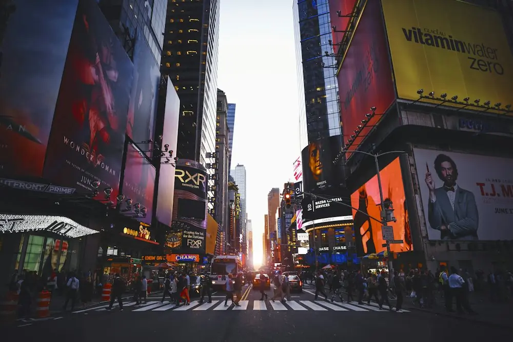 Times Square met lichtreclames