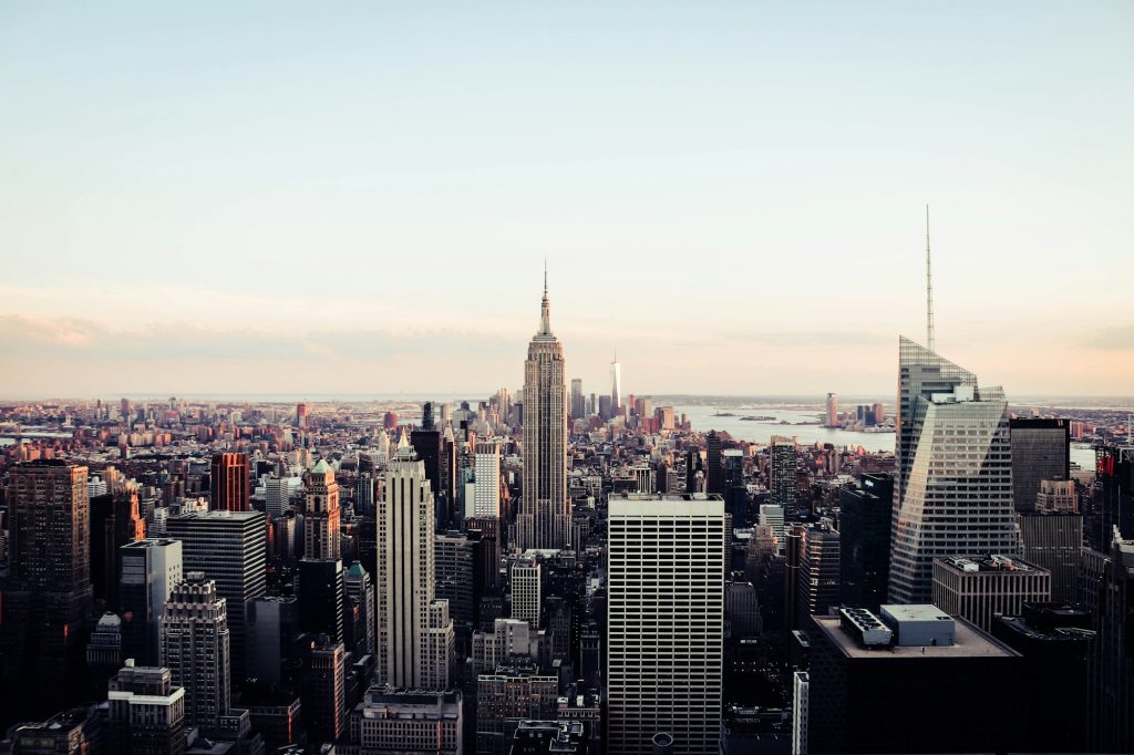 Uitzicht over Manhattan met het Empire State Building
